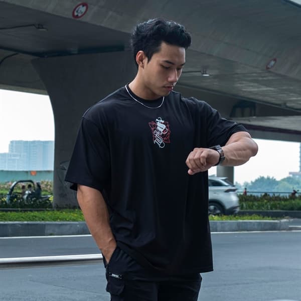 RoseSS Oversized Tee - Black